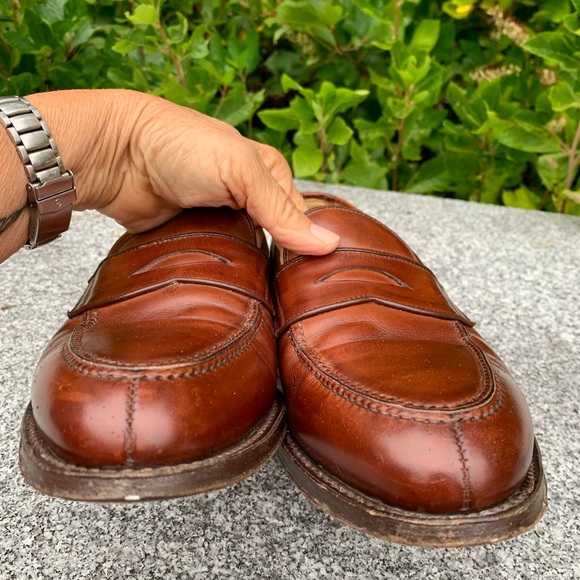 TO BOOT NEW YORK ADAM DERRICK RICH BROWN LEATHER PENNY LOAFER, ITALY, 10 - Picture 6 of 16